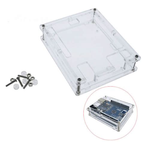 Case para Arduino Uno em Acrílico Transparente Instituto Digital