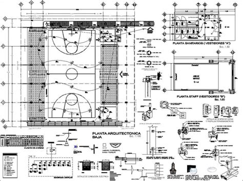 Stadium Gymnasium Sports Hall Design Project V 2 Cad Drawings Cad