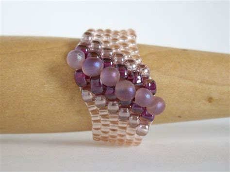 Peyote Ring Woven Ring Seed Bead Ring Beaded Ring Beadwork