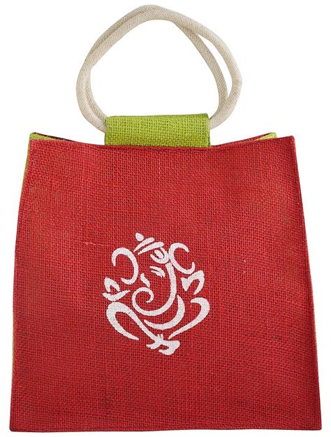 Red Rope Handle Wedding Gift Jute Bag Capacity Up To 2 Kg At Rs 69