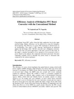 Efficiency Analysis Of Bridgeless Pfc Boost Converter With