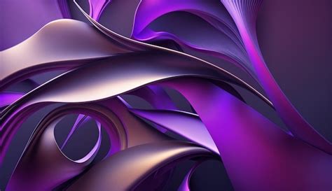 Fundo Abstrato Roxo E Azul Um Design Swirly Foto Premium