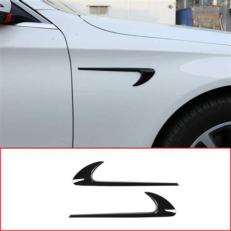 Cheya Unids Abs Fibra De Carbono Estilo Coche Lado Fender Trim