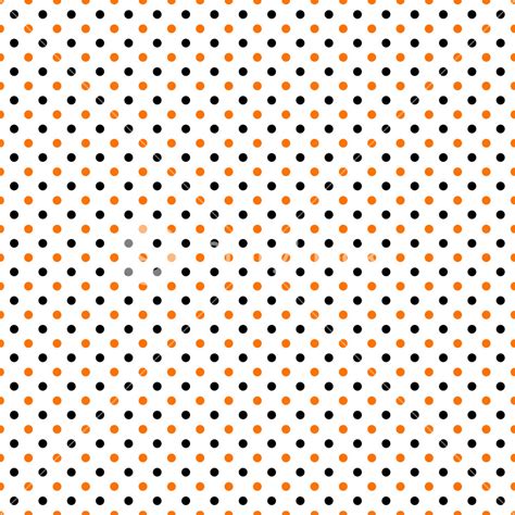 Orange Polka Dot Background