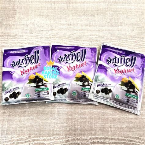 Jual Nutrijell Yoghurt Blackcurrant Gr Jeli Yogurt Serbuk Instan