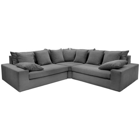 Livetastic Ecksofa Grau Textil Sitzer F Llung Schaumstoff L