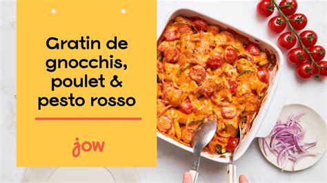 Recette Du Gratin Gnocchis Poulet Pesto Rosso YouTube