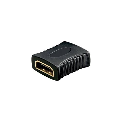 Stock Bureau Goobay Coupleur Adaptateur Hdmi Femelle Femelle Noir