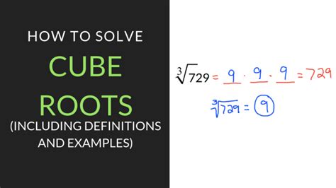 A Quick Explanation Of How To Find Cube Root Mathcation