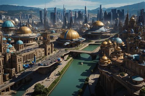 A futuristic city in 2200 with a steampunk style by Mysteriod on DeviantArt