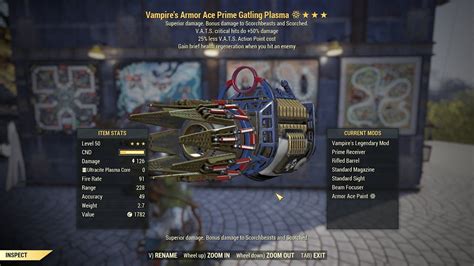 Fallout 76 Vampire Gatling Plasma Youtube