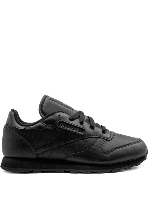 Reebok Babies Classic Leather Sneakers In Black Modesens