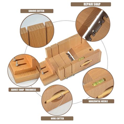 Adjustable Wooden Soap Cutter Wire Slicer Diy Home Grandado