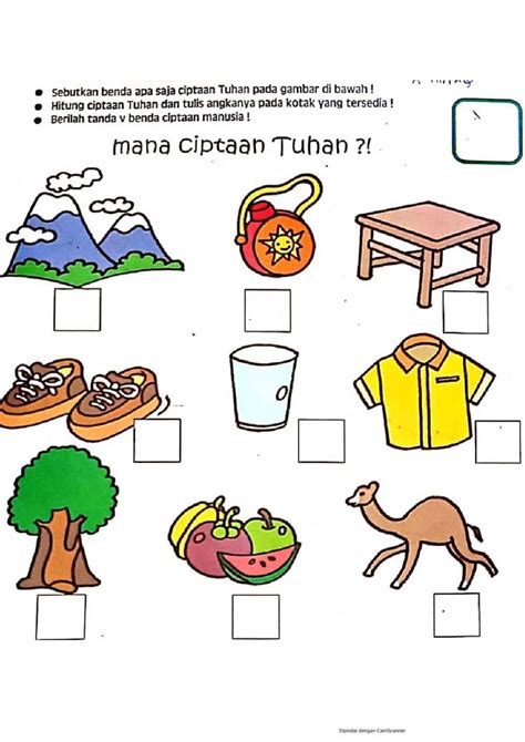 Lka Ciptaan Tuhan Worksheet Worksheets School Subjects Videos Tutorial