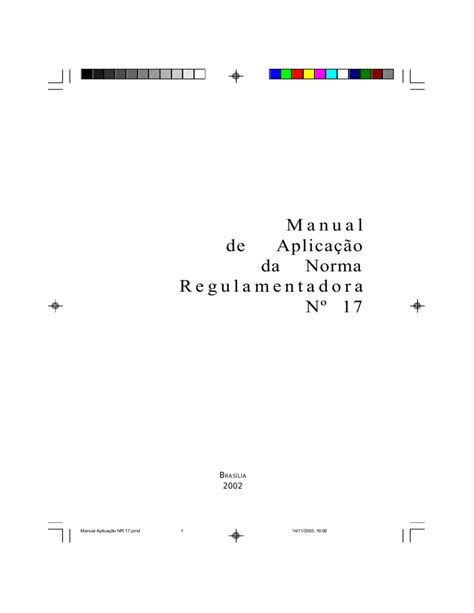 Nr 17 Manual De Aplicacao Da Nr 17