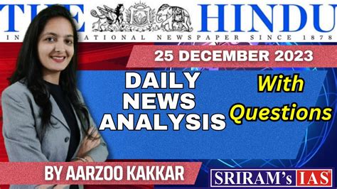 25 December 2023 The Hindu Newspaper Analysis 25 December Current