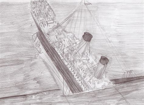 Titanic Sinking Drawing At Explore Collection Of