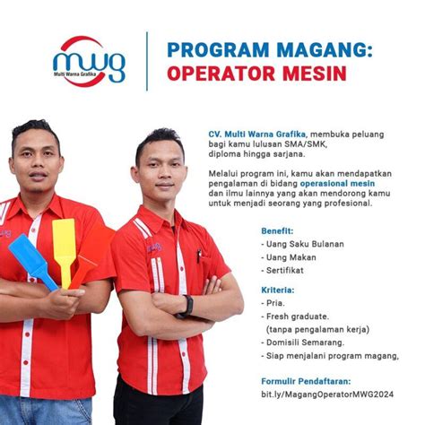 Lowongan Kerja Operator Mesin Di CV Multi Warna Grafika LokerSemar Id