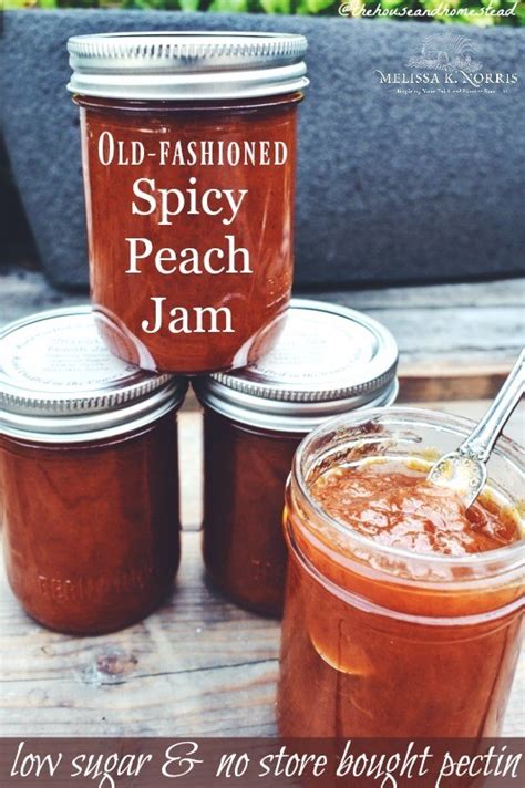 Peach Jam Recipe Low Sugar Pectin Dandk Organizer