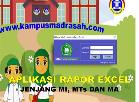 Unduh Aplikasi Rapor Excel Jenjang Mi Mts Dan Ma Tahun Kampus