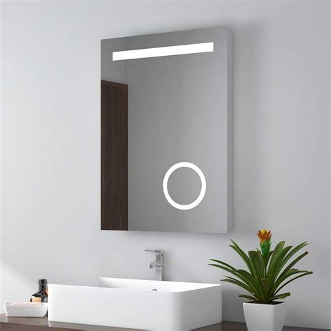 Heated Bathroom Mirror With Shaver Socket Rispa