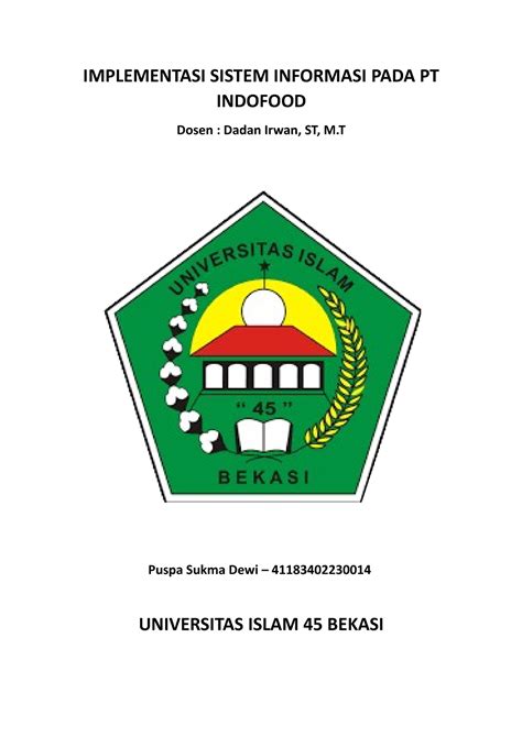 Implementasi Sistem Informasi Pada Pt Indofood Implementasi Sistem Informasi Pada Pt Indofood