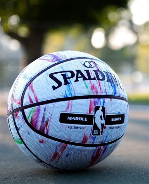 Nba Marble Series Multi Color Outdoor Basketball Spalding