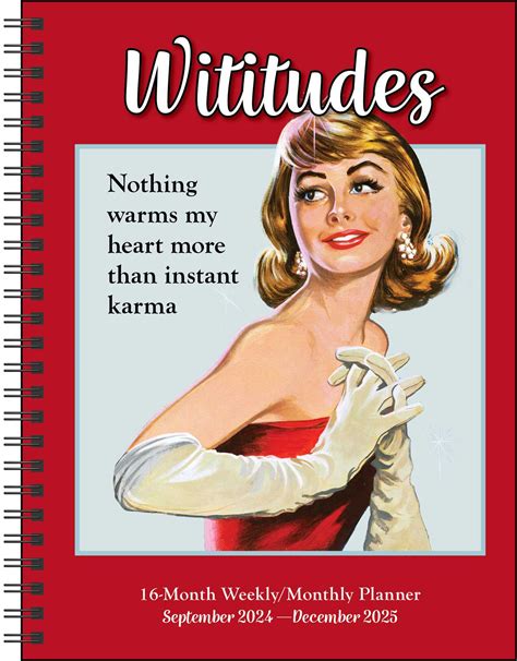 Wititudes Month Weekly Monthly Planner Calendar Book