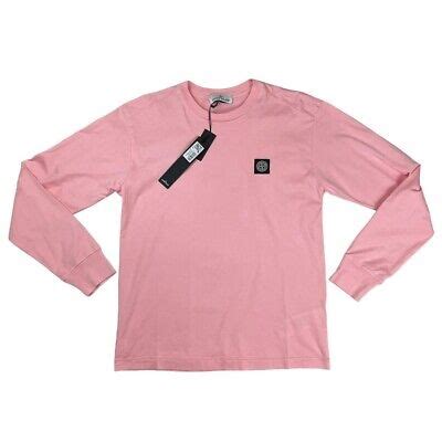 Stone Island Long Sleeve Pink T Shirt MOD 101522713 V0080 Size L New