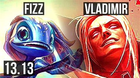 FIZZ Vs VLAD MID 2 8M Mastery Quadra Legendary 800 Games 20 3