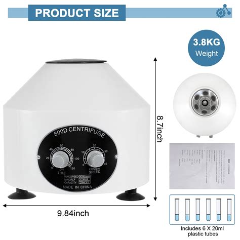 Powlab Electric Centrifuge Machine Desktop Laboratory Benchtop