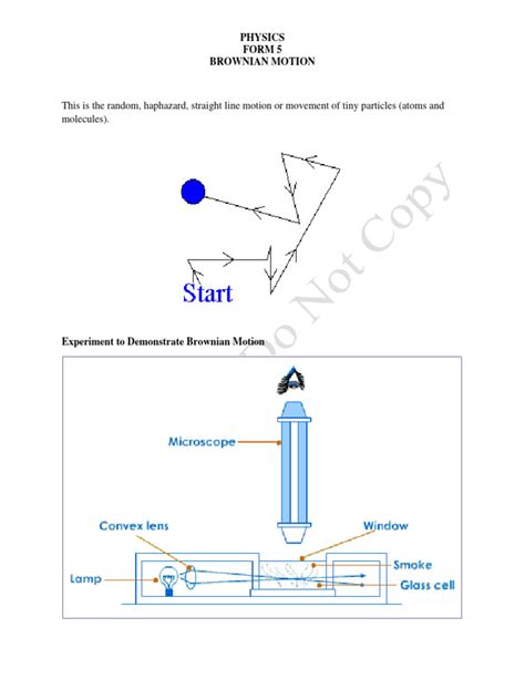 Physics - Brownian Motion | PDF