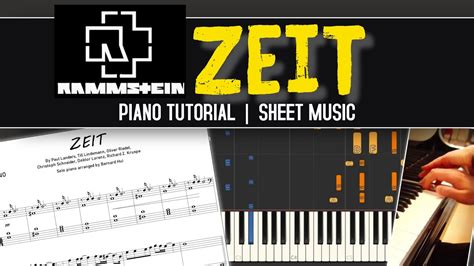 Rammstein Zeit Piano Tutorial With Sheet Music Piano Cover Youtube