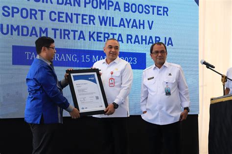 Perumdam TKR Raih Penghargaan Sertifikasi ISO 9001 2015