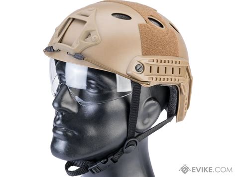 Matrix Basic Pj Type Tactical Airsoft Bump Helmet W Flip Down Visor