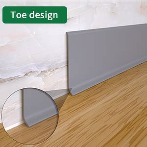 Gamzau Flexible Baseboard Molding Trim Inch X Feet Peel And Stick