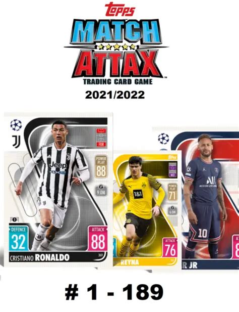 Topps Match Attax Ucl Cards Of Your Choice From N Stylish