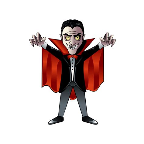 Dracula cartoon character, halloween vampire. 17173204 PNG