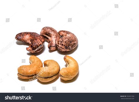 Cashews Cashew Nuts Anacardium Occidentale Isolated Stock Photo