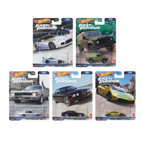Hot Wheels Set Fnf Fast And Furious Mix D Toyota Mk Supra Lamborghini Gallardo Lp
