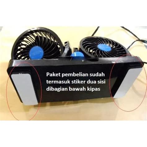 Jual Kipas Angin Mobil V Double Fan Colok Lighter Blower Jakarta