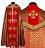 Gold Red Gothic Cope With Stole K559 AGCf Vestment Capa Pluvial Dorada