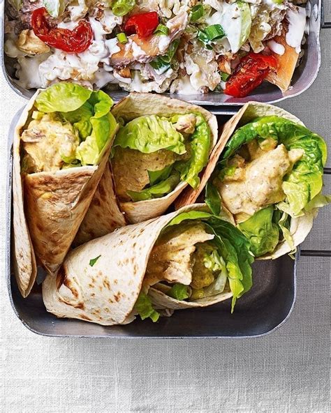 Curried Chicken Wraps Recipe Delicious Magazine