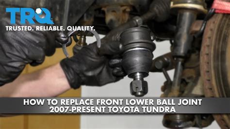 How To Replace Front Lower Ball Joint 2007 Present Toyota Tundra Youtube