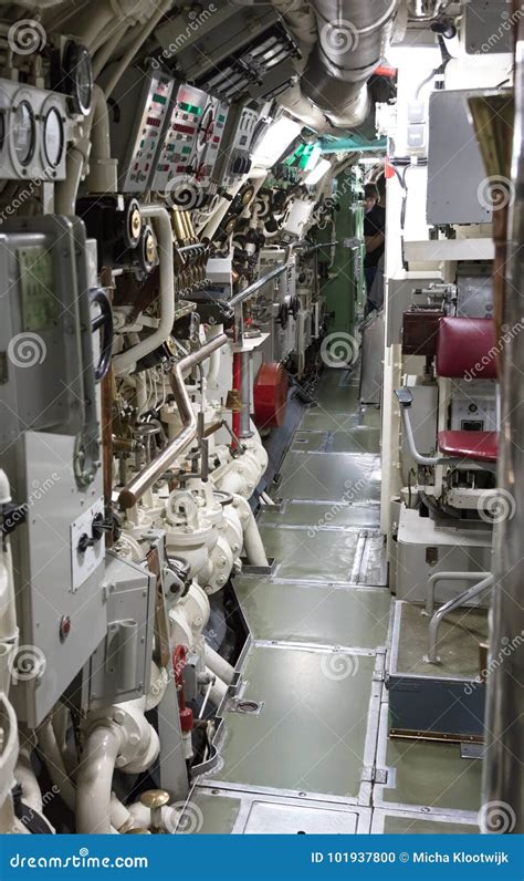 Interior Of An Old Submarine Door Stock Photo Image Of Military