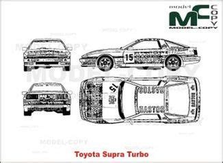 Toyota Supra Turbo D Drawing Blueprints Model Copy