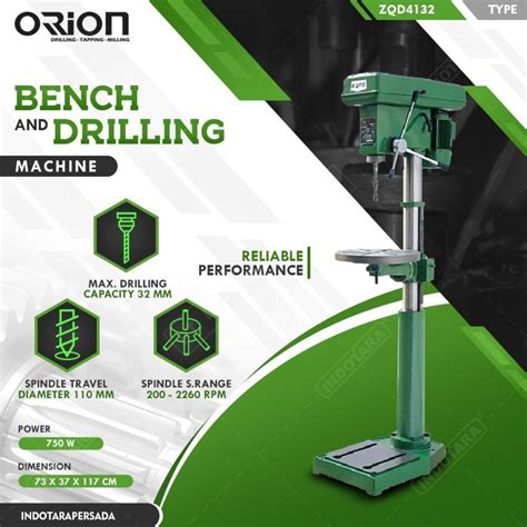 Jual Mesin Bor Duduk Orion Light Bench Drilling Machine Zqd