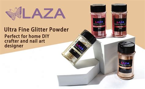 Amazon Laza Spring Ultra Fine Glitter Powder 4 Colors 320ml Craft