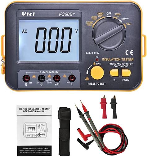 TY6045 Testeur de Résistance D isolement Mégohmmètre Portable 1000V 5MΩ