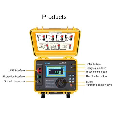 Kv Hv Insulation Tester Digital High Voltage Insulation Resistance